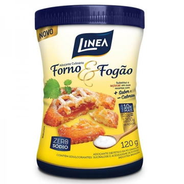 Mostrar detalhes de Adoçante Culinário em Pó Sucralose 120g - LINEA Imagem de Adoçante Culinário em Pó Sucralose 120g - LINEA