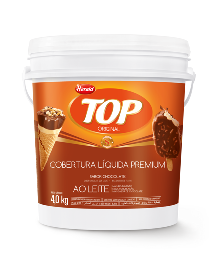 Imagem de Top Cobertura Líquida Premium Chocolate Ao Leite 4 Kg - HARALD