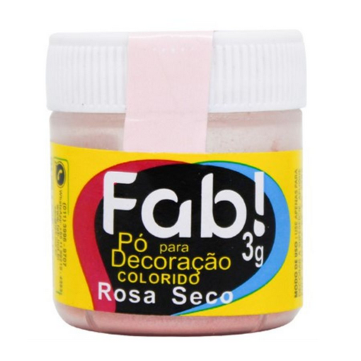 Imagem de Pó para Decoração Rosa Seco 3g - FAB