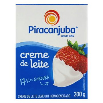 Mostrar detalhes de Creme de Leite UHT 200g - PIRACANJUBA Imagem de Creme de Leite UHT 200g - PIRACANJUBA