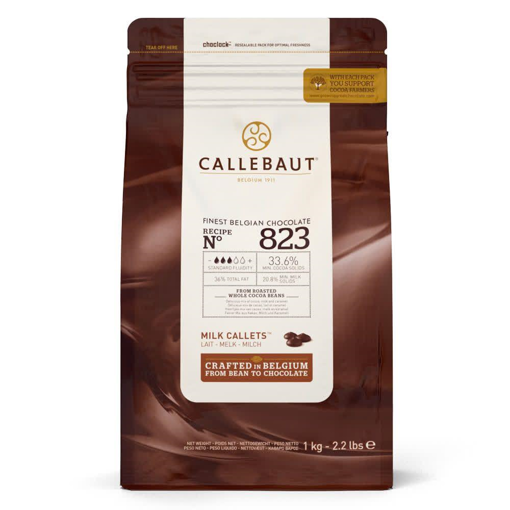Imagem de Chocolate Ao Leite Callets 33,6% 1 Kg 823BR U73- CALLEBAUT