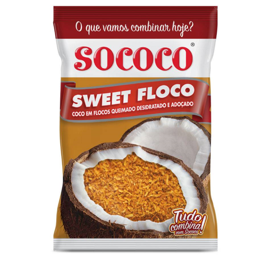 Imagem de Coco Flocos Queimado Integral Desidratado 1 Kg - SOCOCO
