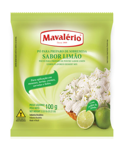 Imagem de Pó para Sobremesas Limão 100g - MAVALÉRIO