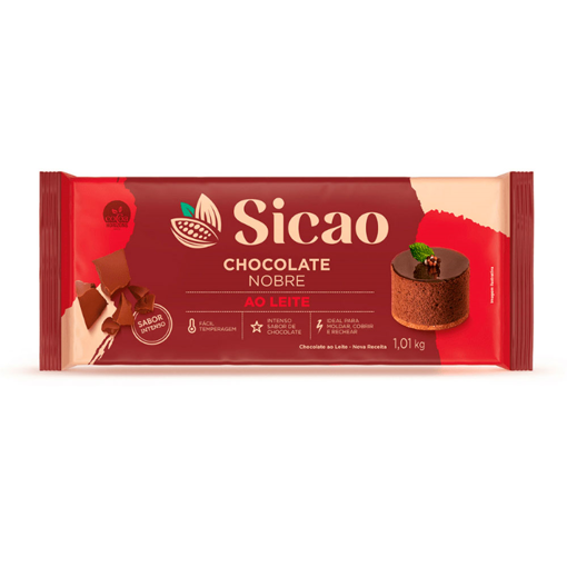 Imagem de Chocolate Nobre Barra ao Leite 1,01 Kg 2614 - SICAO