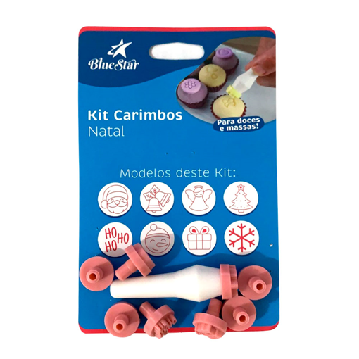 Imagem de Kit Carimbos Mini Natal - 9pçs - BLUESTAR